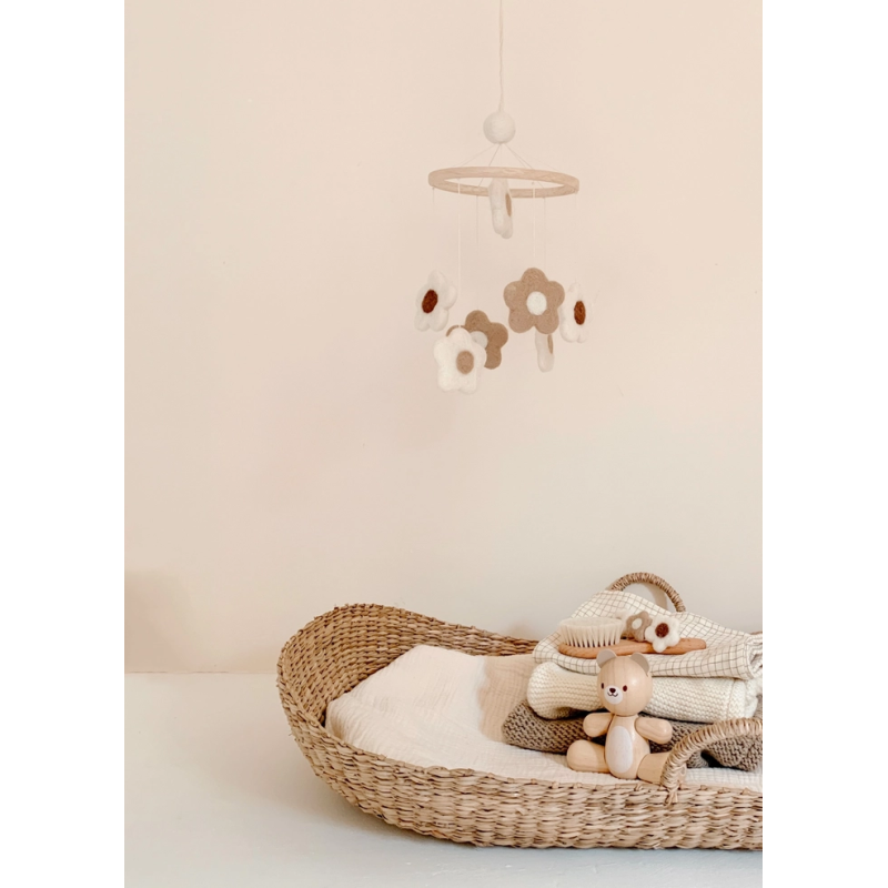 Mobile bébé - Etoiles, lunes et nuages - Fait à la main - OUTLET - un24septembre