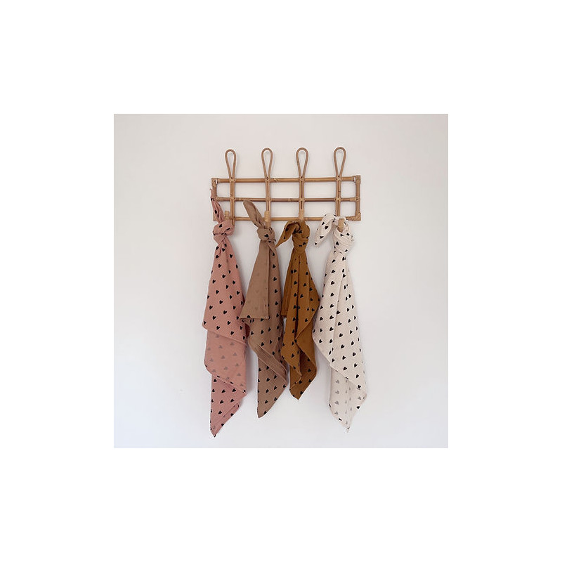 Lange/foulard coeurs - Beige - OUTLET - un24septembre