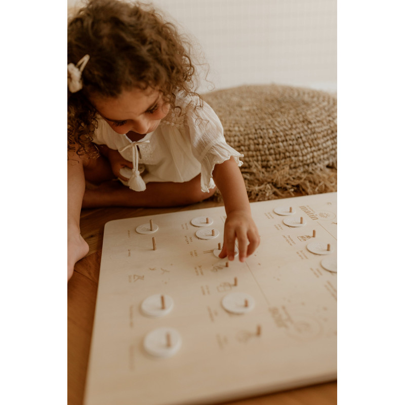 Tableau d'éveil "Mes petites routines" - Zakuw - Accessoires - un24septembre