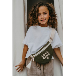 Sac banane enfant - Love Gang - Vert foncé - Zakuw