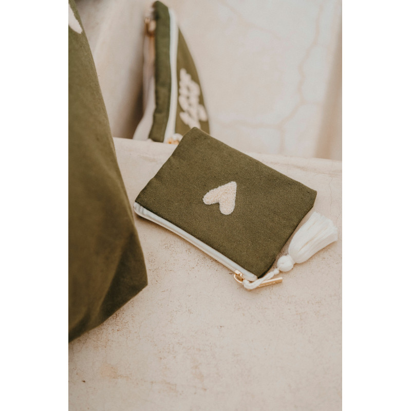 Porte-monnaie - Love - Vert foncé - Zakuw Accessoires - un24septembre