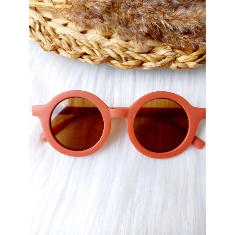 Lunettes de soleil pour enfants Retro - Orange sanguine - Happy by Lies