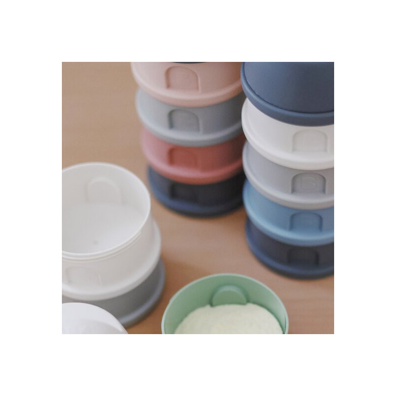 Boîte doseuse - 4 compartiments - Mineral grey/blue - BEABA