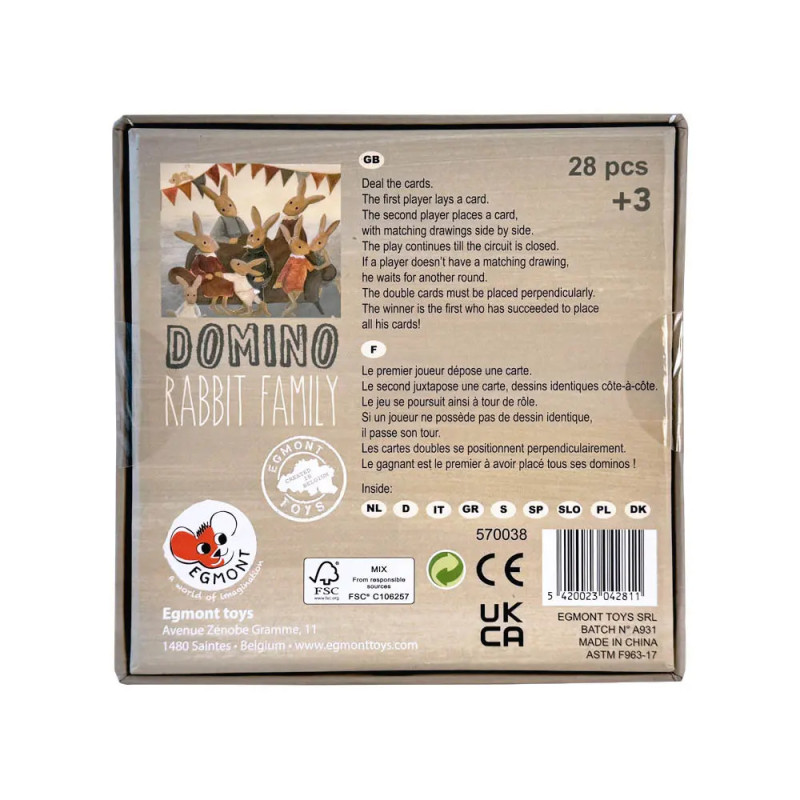 Domino - Famille Lapin - Egmont Toys