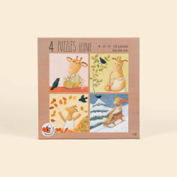 4 PUZZLES LEONIE - Egmont Toys